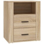 Vidaxl table de chevet ch�ne sonoma 50x36x60 cm bois d'ing�nierie