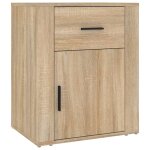 Vidaxl table de chevet ch�ne sonoma 50x36x60 cm bois d'ing�nierie