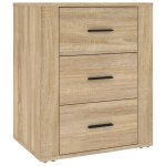 Vidaxl table de chevet chne sonoma 50x36x60 cm bois d'ingnierie