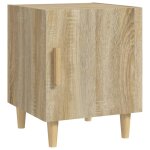 Vidaxl table de chevet ch�ne sonoma bois d'ing�nierie