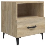 Vidaxl table de chevet ch�ne sonoma bois d'ing�nierie