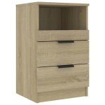 Vidaxl table de chevet ch�ne sonoma bois d'ing�nierie