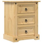 Vidaxl table de chevet corona 53x39x66 cm bois de pin massif