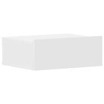 Vidaxl table de chevet flottante blanc 40x30x15 cm bois d'ing�nierie