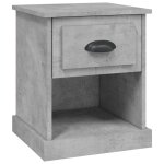 Vidaxl table de chevet gris bton 39x39x47, 5 cm bois d'ingnierie