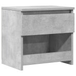 Vidaxl table de chevet gris b�ton 40x30x39 cm agglom�r�