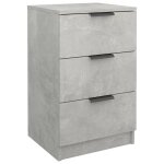 Vidaxl table de chevet gris b�ton 40x36x65 cm