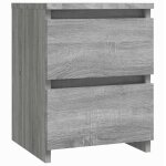 Vidaxl table de chevet grise sonoma 30x30x40 cm en bois composite
