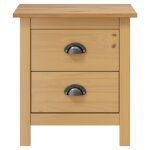 Vidaxl table de chevet hill 46x35x49, 5 cm bois de pin solide