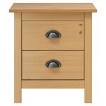 Vidaxl table de chevet hill 46x35x49, 5 cm bois de pin solide