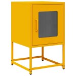 Vidaxl table de chevet jaune moutarde 36x39x60, 5 cm