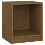 Vidaxl table de chevet marron miel 35, 5x33, 5x41, 5cm bois de pin massif