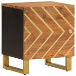 Vidaxl table de chevet marron et noir bois de manguier solide Vidaxl table de chevet marron et noir bois de manguier solide