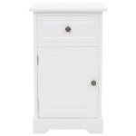 Vidaxl table de chevet mdf et bois de pin 35x32x59 cm