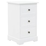 Vidaxl table de chevet mdf et bois de pin 35x32x59 cm