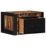 Vidaxl table de chevet multicolore 40x35x25 cm bois de rcupration