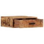 Vidaxl table de chevet murale 40x30x13, 5 cm bois de manguier massif