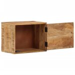 Vidaxl table de chevet murale 40x30x25 cm bois de manguier massif