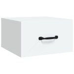 Vidaxl table de chevet murale blanc 35x35x20 cm