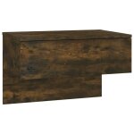 Vidaxl table de chevet murale ch�ne fum�