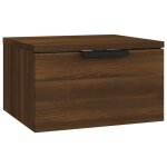 Vidaxl table de chevet murale chne marron 34x30x20 cm