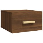 Vidaxl table de chevet murale ch�ne marron 35x35x20 cm