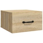 Vidaxl table de chevet murale ch�ne sonoma 35x35x20 cm
