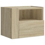 Vidaxl table de chevet murale chne sonoma 45x30x35 cm