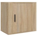Vidaxl table de chevet murale chne sonoma 50x30x47 cm
