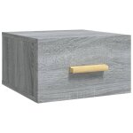 Vidaxl table de chevet murale sonoma gris 35x35x20 cm