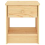 Vidaxl table de chevet naturel 35x30x40 cm bois de pin massif