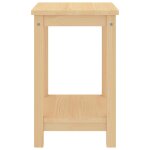 Vidaxl table de chevet naturel 35x30x47 cm bois de pin massif