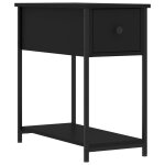 Vidaxl table de chevet noir 30x60x60 cm bois d?ing�nierie