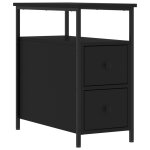 Vidaxl table de chevet noir 30x60x60 cm bois d?ing�nierie