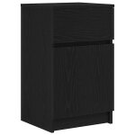 Vidaxl table de chevet noir 39x35x65 cm bois d?ing�nierie