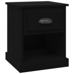 Vidaxl table de chevet noir 39x39x47, 5 cm bois d?ing�nierie