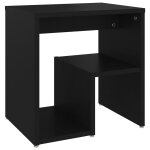 Vidaxl table de chevet noir 40x30x40 cm bois d'ing�nierie