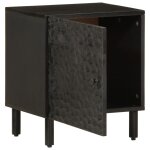 Vidaxl table de chevet noir 40x33x46 cm bois de manguier solide Vidaxl table de chevet noir 40x33x46 cm bois de manguier solide