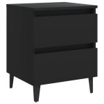 Vidaxl table de chevet noir 40x35x50 cm bois d'ingénierie Vidaxl table de chevet noir 40x35x50 cm bois d'ingénierie