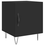 Vidaxl table de chevet noir 40x40x50 cm bois d?ing�nierie