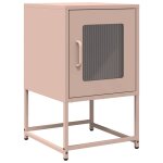 Vidaxl table de chevet rose 36x39x60, 5 cm acier lamin  froid