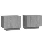Vidaxl table de chevet sonoma gris 100x35x40 cm bois d'ing�nierie