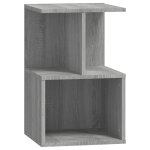 Vidaxl table de chevet sonoma gris 35x35x55 cm bois d'ing�nierie
