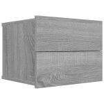 Vidaxl table de chevet sonoma gris 40x30x30 cm bois d'ing�nierie