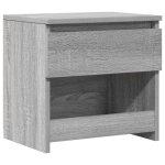 Vidaxl table de chevet sonoma gris 40x30x39 cm bois d'ing�nierie
