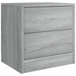 Vidaxl table de chevet sonoma gris 40x30x40 cm bois d'ing�nierie