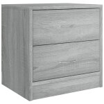 Vidaxl table de chevet sonoma gris 40x30x40 cm bois d'ingnierie