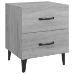 Vidaxl table de chevet sonoma gris 40x35x47, 5 cm