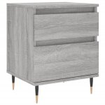 Vidaxl table de chevet sonoma gris 40x35x50 cm bois d?ing�nierie