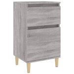 Vidaxl table de chevet sonoma gris 40x35x70 cm